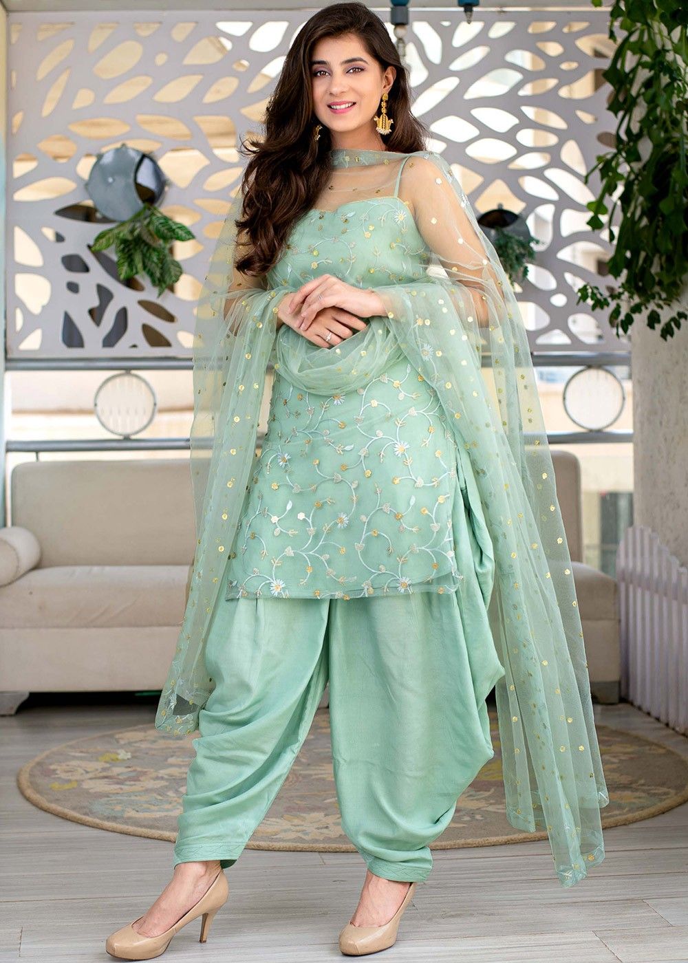 Punjabi Bollywood Designer Indian readymade SALWAR KAMEEZ pakistani pant suit 