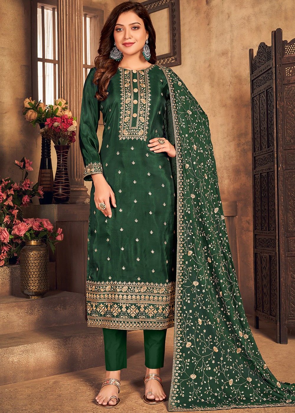 Outstanding Cotton Pant Style Straight Salwar Kameez  Beautiful dress  designs Designer party wear dresses Pakistani dress design