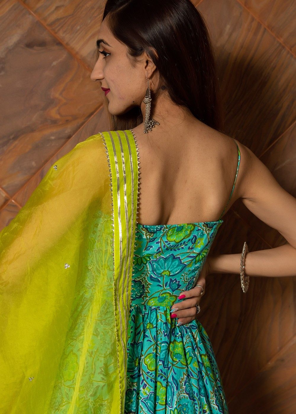 LINZEL TEX Anarkali Gown Price in India - Buy LINZEL TEX Anarkali Gown  online at Flipkart.com