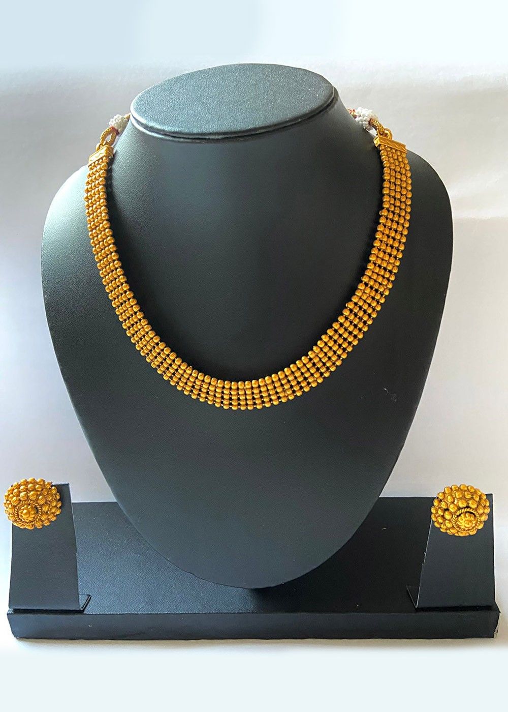Designer Handmade Gemstone Druzy Beaded Necklace Set – beadsnfashion