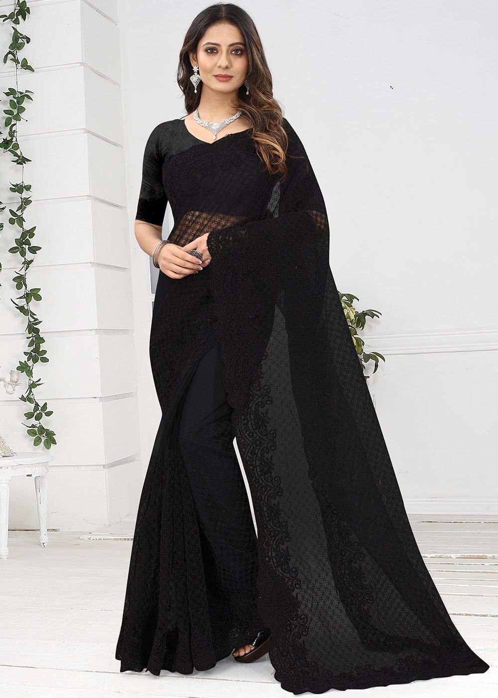 Buy Stylish Black Saree Collection At Best Prices Online