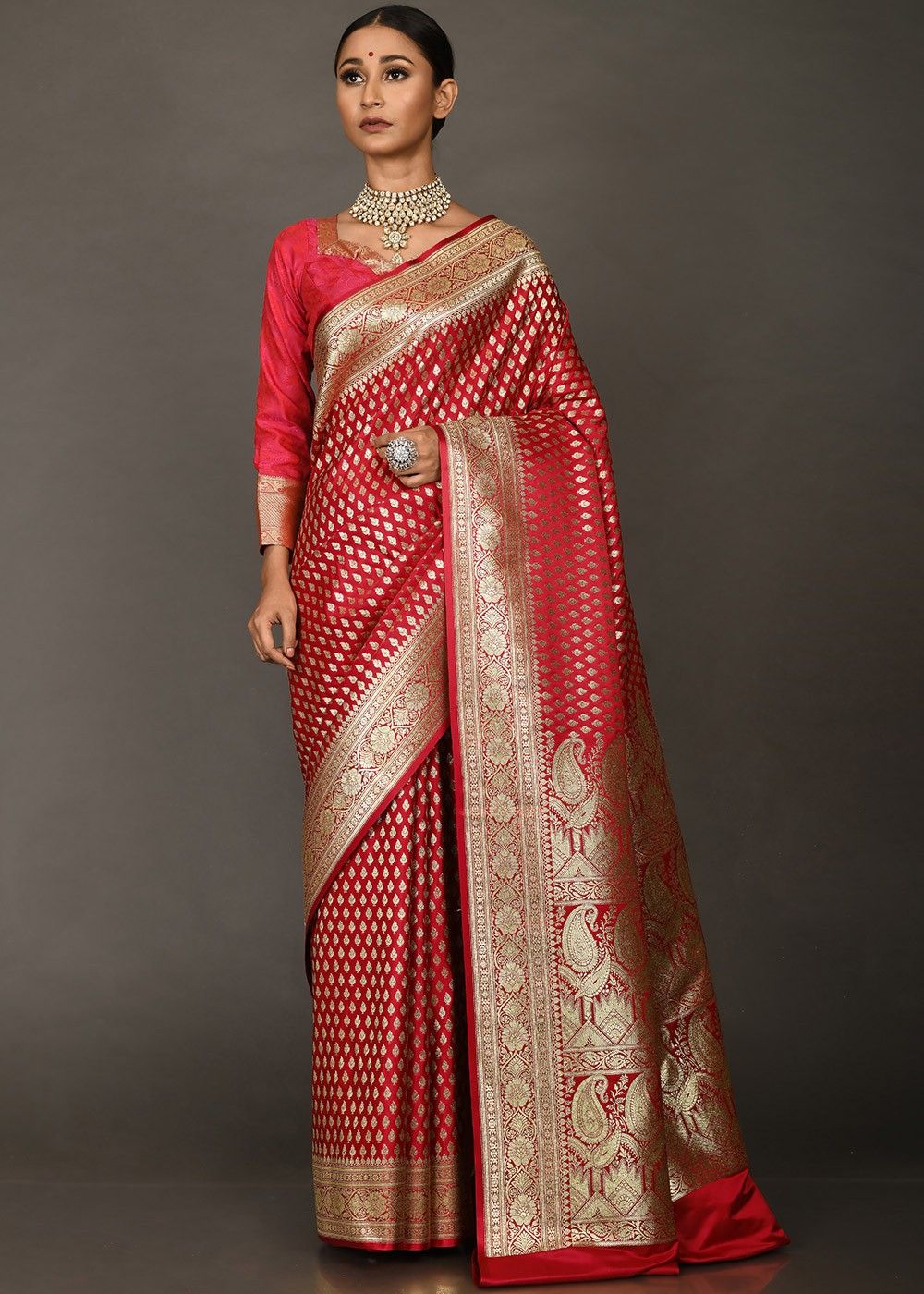 Banarasi Shalu Paithani Saree-Design PS188 – Fashionous