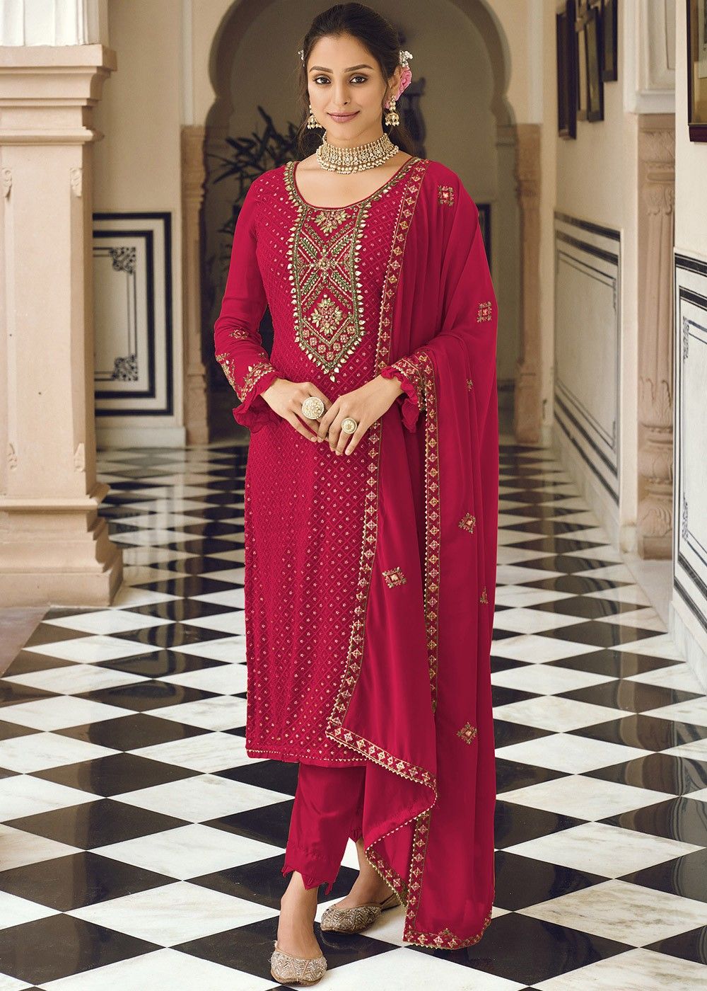Stitched Silk Kurti Pant Set, Size: Medium, 100 at Rs 1495/set in Vasai  Virar | ID: 26587198033