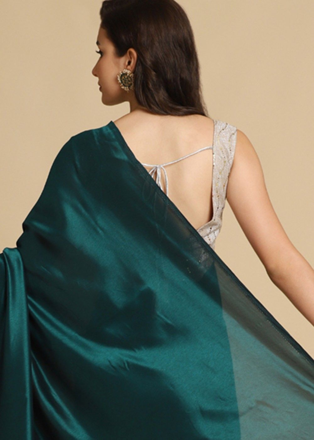 Trending Satin saree designs || Blouse ideas to pair with plain satin sarees  - YouTube