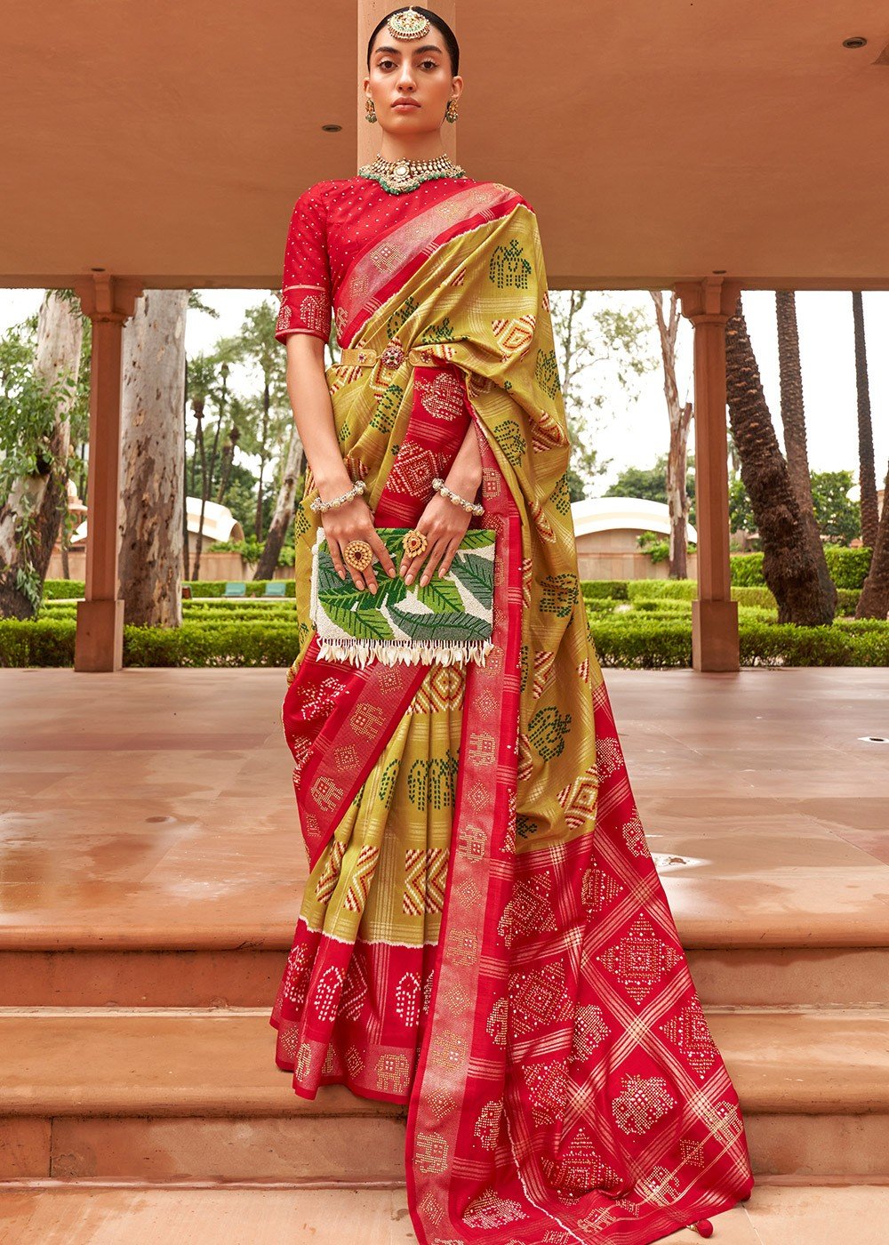Yellow Pink Saree Sari With Stitched Blouse Ready to Wear Silk Saree Indian  Wedding Saree Designer Banarasi Saree Traditional Saree, RR-4029 - Etsy