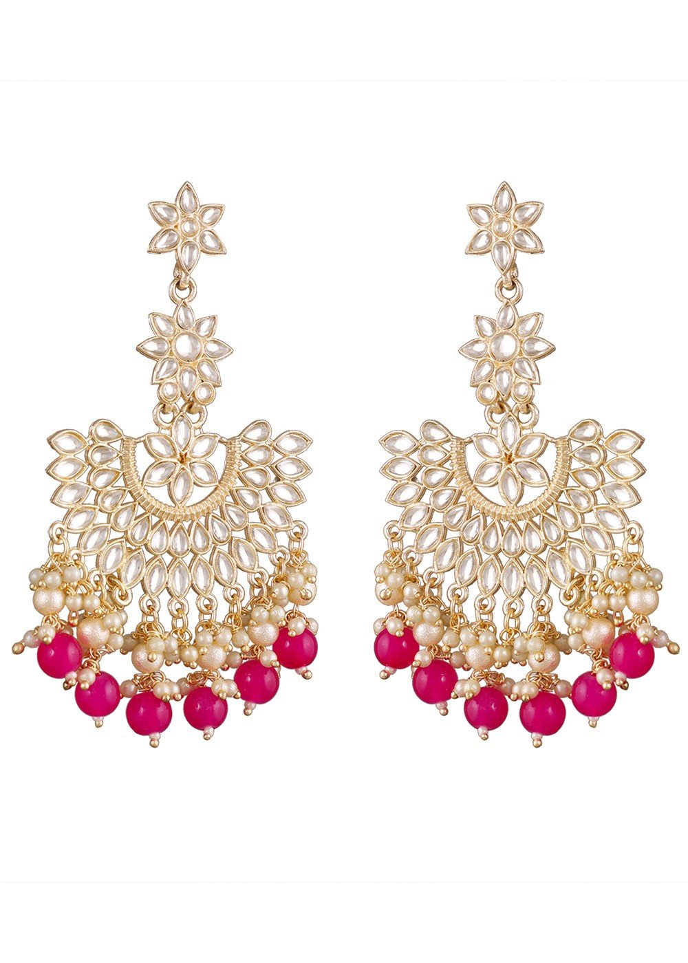 Buy Fancy Pink Diamond Earrings Online From Surat Wholesale Shop
