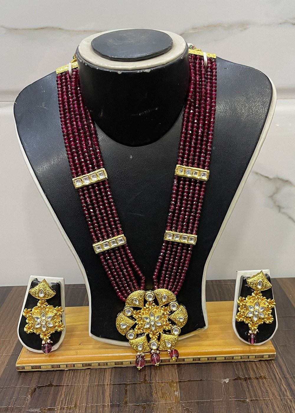 Natural Amethyst Beads Necklace Mala, Purple Colour - Rajendra's Gems World  | Gemstone Dealer in New Delhi