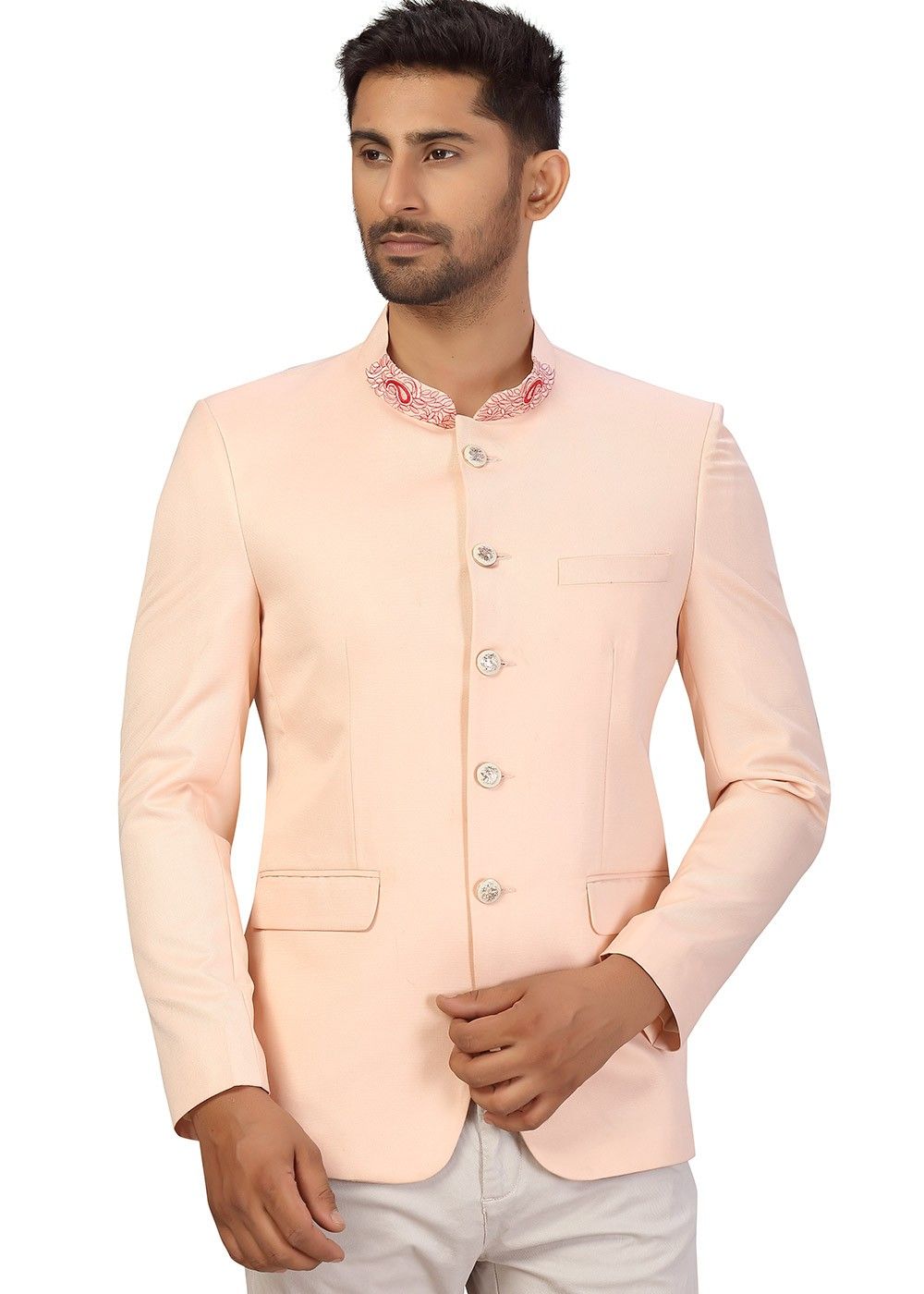 Khaki Jodhpuri Blazer with Black Trouser | Perfect for Wedding and Cas –  Rajanyas