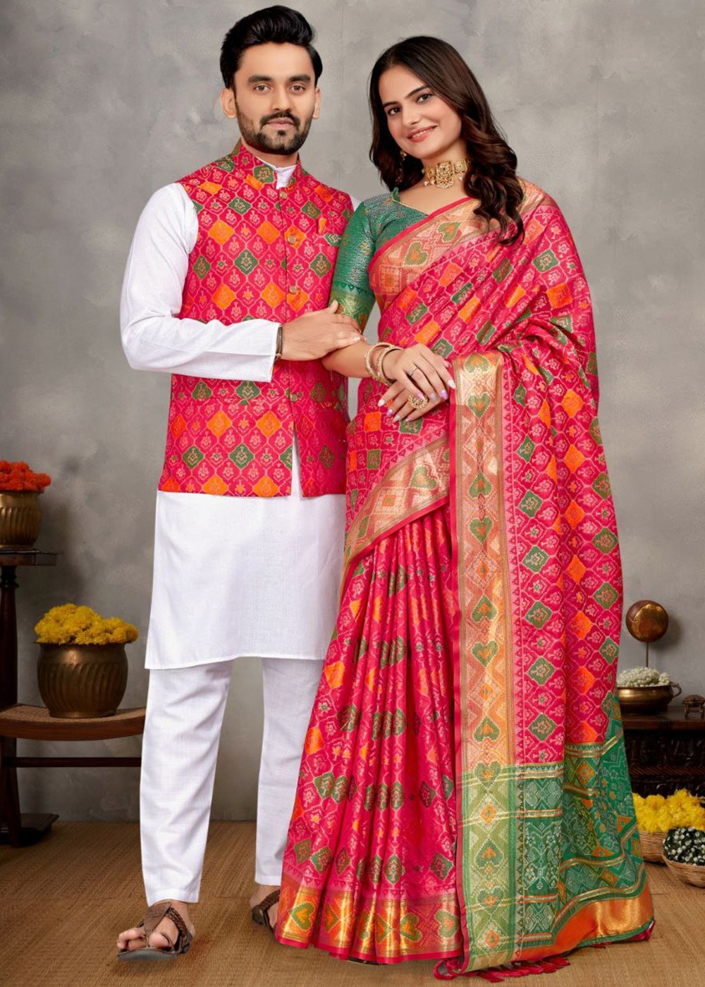 Traditional Wedding Dresses Couple Native Attire Indian Wedding