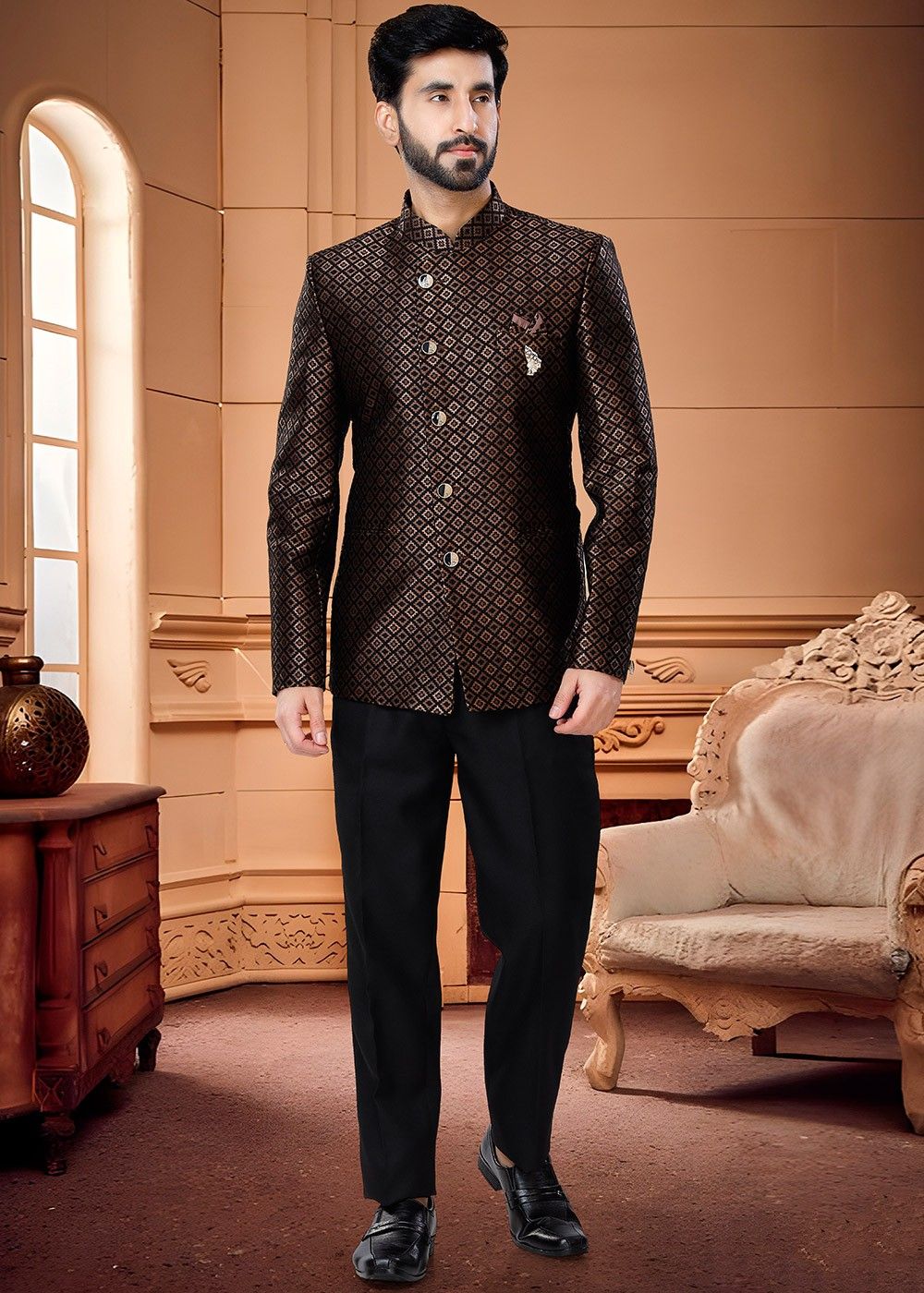 Art Silk Jodhpuri Suit Online