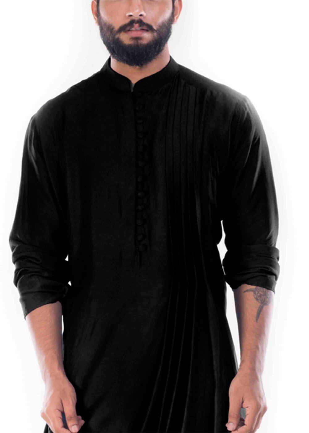 FANZI Silk Blend Black Churidar Pant for men (#134487571403)