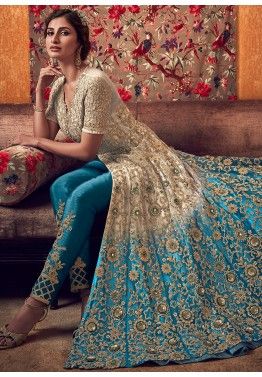 heavy stone embroidery dupatta salwar kameez wedding wear indian pakistani suit 