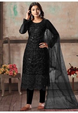 Black Salwar Kameez - Buy Latest Black Color Salwar Suit Online