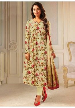 Indian Pakistani Printed Crepe Suit Dress Casual Stitched Salwar Kameez Shalwar 