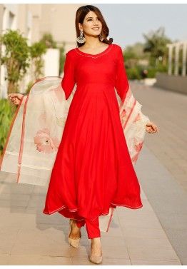 Red Anarkali Suit - Buy Designer Red ...