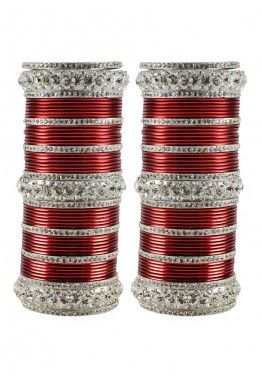 White & Red Green Cubic Zerconia Bangles Set ba b046 Indian Bollywood Designer Party wear Jewelry