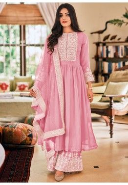 Indian Ethnic Kurti Palazzo Pakistani Kameez Designer Floral Printed Dress Top 