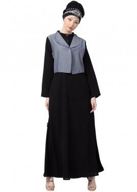 Readymade Black Jacket Style Abaya