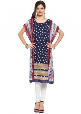 Blue Readymade Georgette Tunic