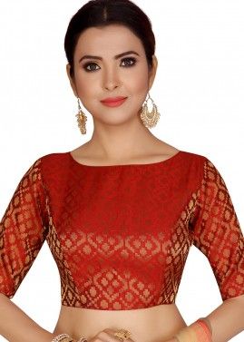 Indian Readymade Saree Blouse New Designer Sari Crop Top Stitched
