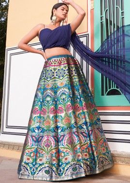 Ready to Wear Banarasi Silk Designer Lehenga Choli for Women or