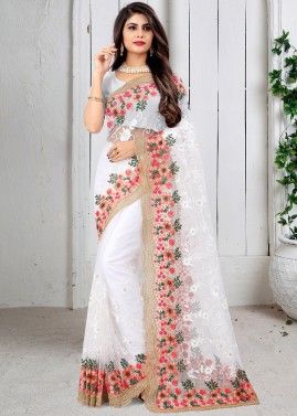 Suta Handloom Sarees : Buy Suta White Woven Design Pure Cotton Saree Online  | Nykaa Fashion