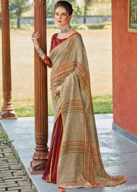 Dayal Casual Wear Designer Pure Cotton Saree without Blouse
