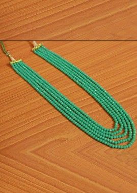 Turquoise Beaded Multi Chain Necklace