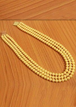 Yellow Pearl Multi Layer Necklace