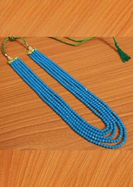 Beaded Multi Layered Turquoise Necklace