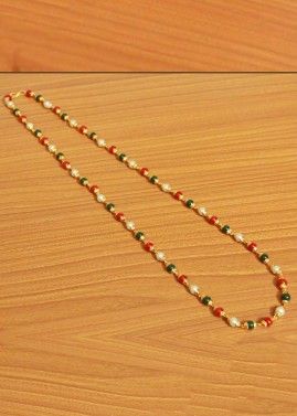 Beads Embellished Multicolor Long Chain