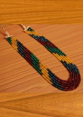 Multicolor Multi Layered Necklace With Beads