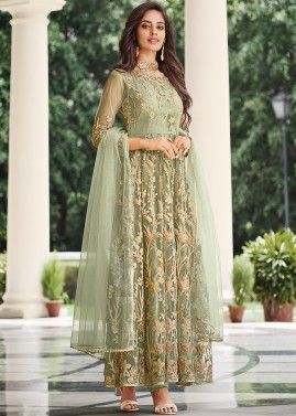 Designer Party Wear Suits For Ladies heavy Embroidery Yellow-vietvuevent.vn