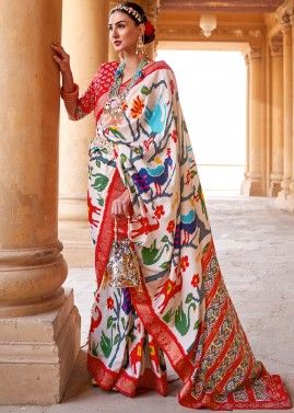 One-minute Bollywood Ready to Wear Saree Chiffon Zari Saree Party Wear Sari  Stitched Pleated Saree FREE Saree Belt Saree USA 