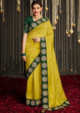 Buy Gold Sequins Embroidered Peach Shimmer Saree Online KALKI Fashion India