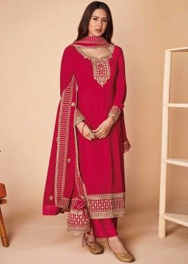 Cotton Casual Printed Punjabi Suit
