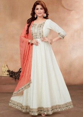 18+ White Color Punjabi Suit