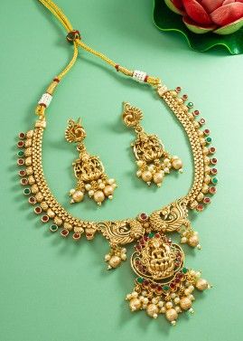 Golden Temple Style Necklace Set
