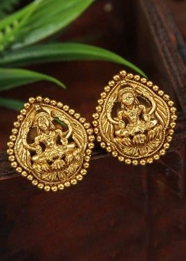Golden Embossed Temple  Style Studs