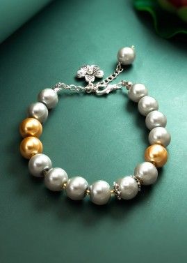 Grey Pearls Bracelet