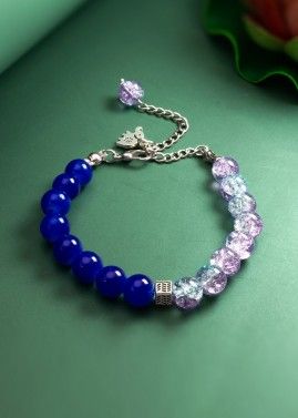 Blue & Purple Beads Bracelet