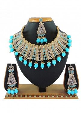 Turquoise Stone Studded Necklace