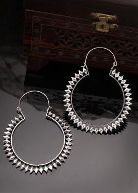 Silver Hoop Style Earrings
