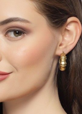 Hoop Style Earrings In Golden