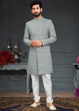Indo Western Dress For Men Plus Size Dresses Online Gold Royal Blue  RKLIWS-RB4-R407 – iBuyFromIndia