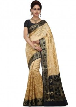 Gold Woven Saree in Pure Banarasi Silk