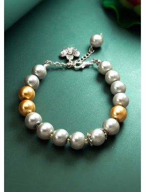 Grey Pearls Bracelet