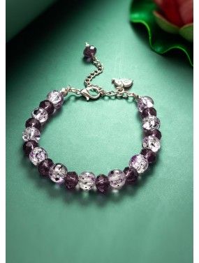 Purple Beads Bracelet