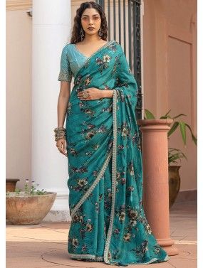 Art Silk Royal Blue Embroidered Wedding Wear Saree at Rs 3015 in Ahmedabad