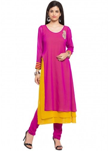 Pink Readymade Georgette Tunic